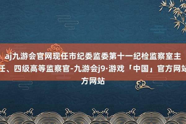 aj九游会官网现任市纪委监委第十一纪检监察室主任、四级高等监察官-九游会j9·游戏「中国」官方网站