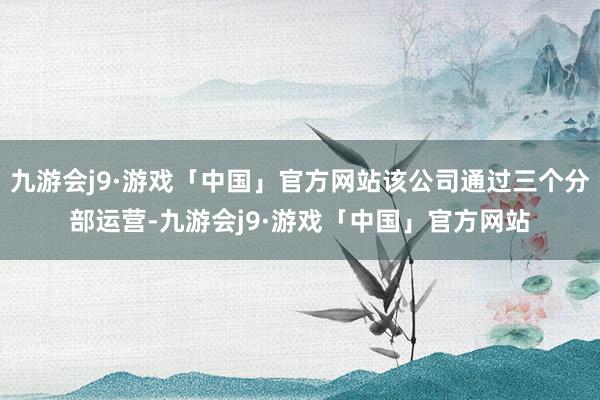 九游会j9·游戏「中国」官方网站该公司通过三个分部运营-九游会j9·游戏「中国」官方网站