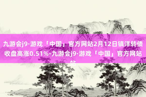 九游会j9·游戏「中国」官方网站2月12日镇洋转债收盘高涨0.51%-九游会j9·游戏「中国」官方网站